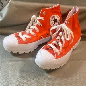 Converse Vibrant Orange High-Tops